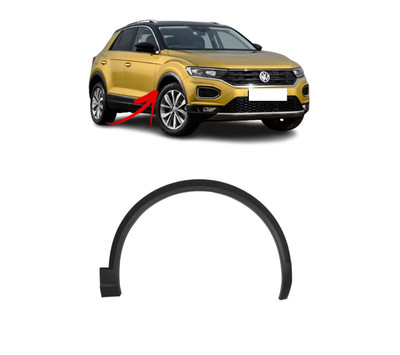 Für VW T-Roc 18 - 22 Neue Vorderfenderverkleidung Trim Bogen Schwarz Rechts O/S