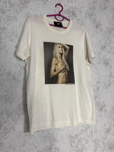 Vintage 2000s Dolce & Gabbana D&G La Lune 18 Claudia Schiffer Mario Testino Tee