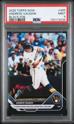 2025 Topps Now 485 Andrew Vaughn