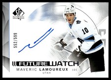 2024-25 SP Authentic Future Watch Horizontal Autograph Rookie Maveric Lamoureux