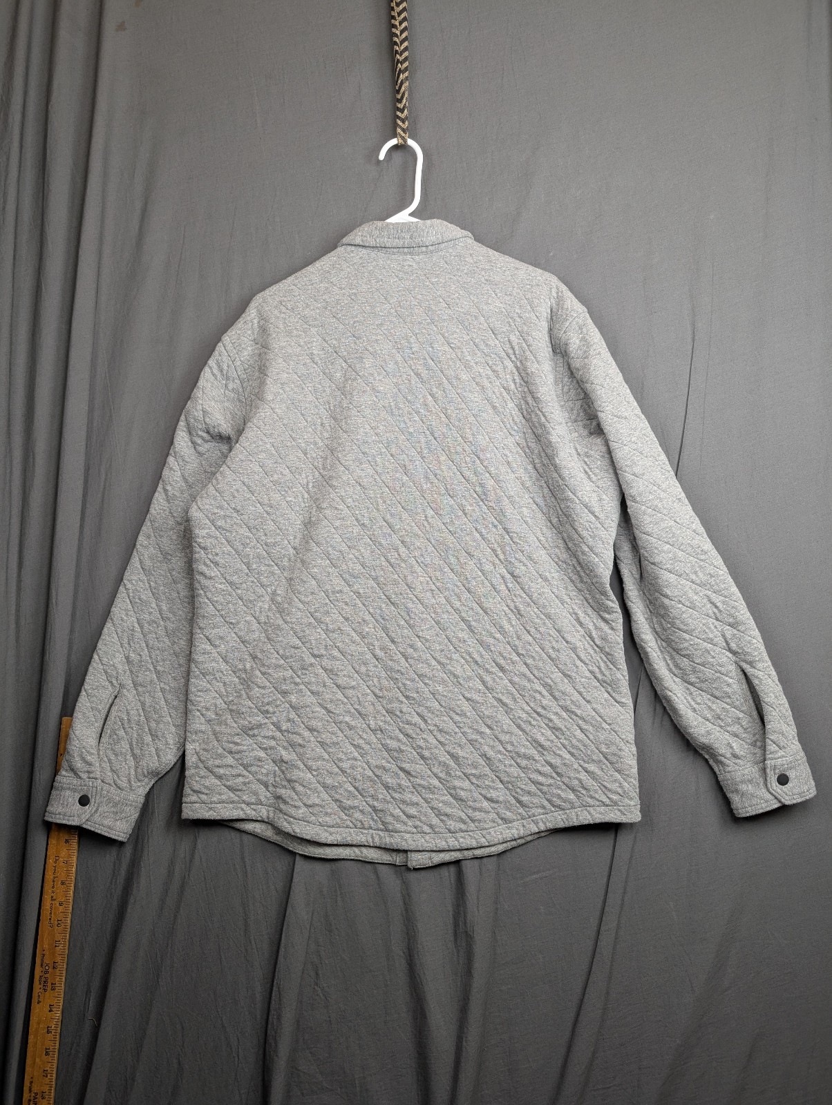 Eddie Bauer Gray Button Down Button Up Jacket Siz… - image 6