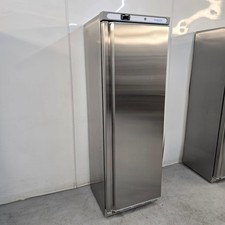 Upright Fridge Single 1 Door Stainless Kitchen Commercial Catering Chilled Po...