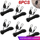6x#Abspannseil für Camping Reflektierend Zeltschnur mit Rollenspanner Seilspanne