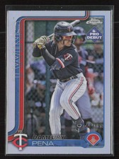 2025 Topps Pro Debut #PDC-102 Dameury Pena Chrome RC Refractor /199