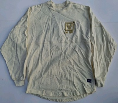 Walt Disney World Gold Pixie Dust Castle Spirt Jersey Glitter Long Sleeve XSMALL