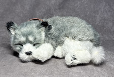 Perfect Petzzz Breathing Alaskan Husky Puppy Plush Realistic Lifelike Dog