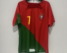 Portugal Cristiano Ronaldo #7 Red Green Soccer Jersey National Team