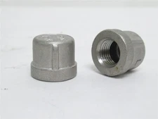 235918 New-No Box; Industry-Std 6JL96 Lot-2; Pipe Caps SS-316; 1/4 FNPT