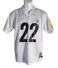 Pittsburgh Steelers Duce Staley Jersey Youth XL White #22 NFL Reebok  Vintage