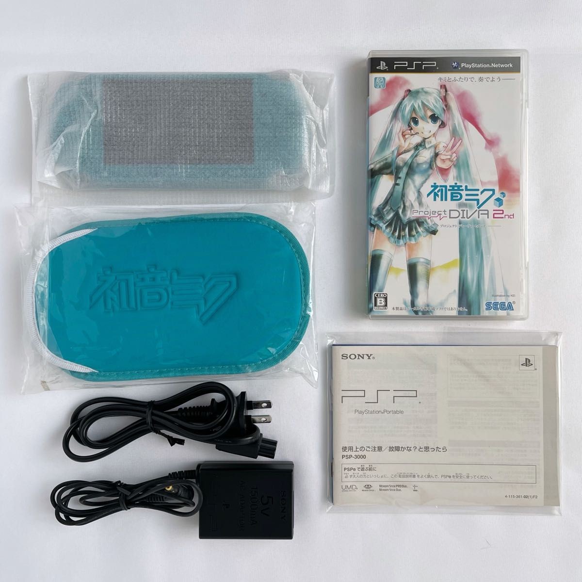 Sony PSP 3000 Hatsune Miku: Project Diva 2nd Bundle Turquoise