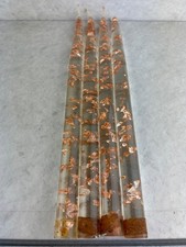 D.H. Lindberg & Co Lucite Acryllic Candles Midcentury Vintage BRONZE