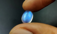 AAA Rainbow Moonstone Top Quality Blue Flash Oval Shape Cabochon Loose gemstone