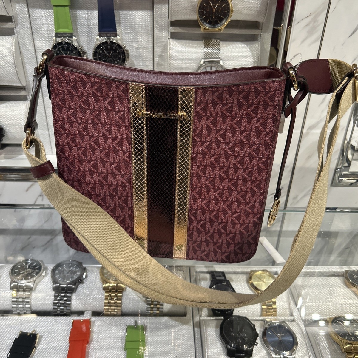 Michael Kors Jet Set Travel Small NS Crossbody Messenger Purse Bag