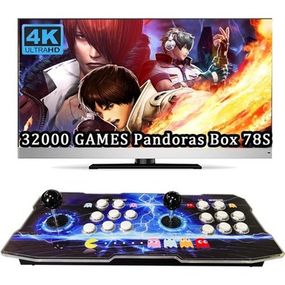 Compact Pandoras Box 78S Arcade Game Console - Joystick Controller, 2-4 Players