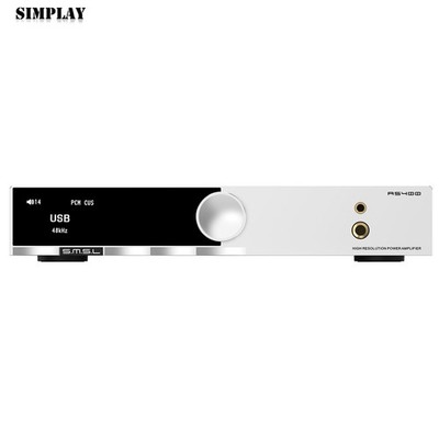 SMSL Silvery AS400 Power Amplifier 165Wx2 High Power HiFi Audio Decoder