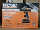 Ridgid 18V Brushless 1/2 in. Hammer Drill/Driver Kit with 4.0 Ah MAX Output...
