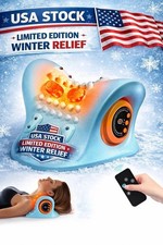 Hugterra Neck Massager 2025, Neck and Shoulder Relaxer with Heat, 3 Modes, Porta