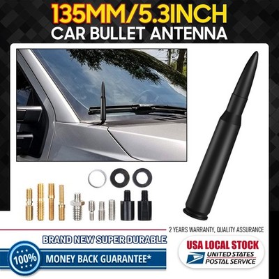 5.3INCH Premium Bullet Antenna 50CAL Black For Ford Mustang Genuine Replace