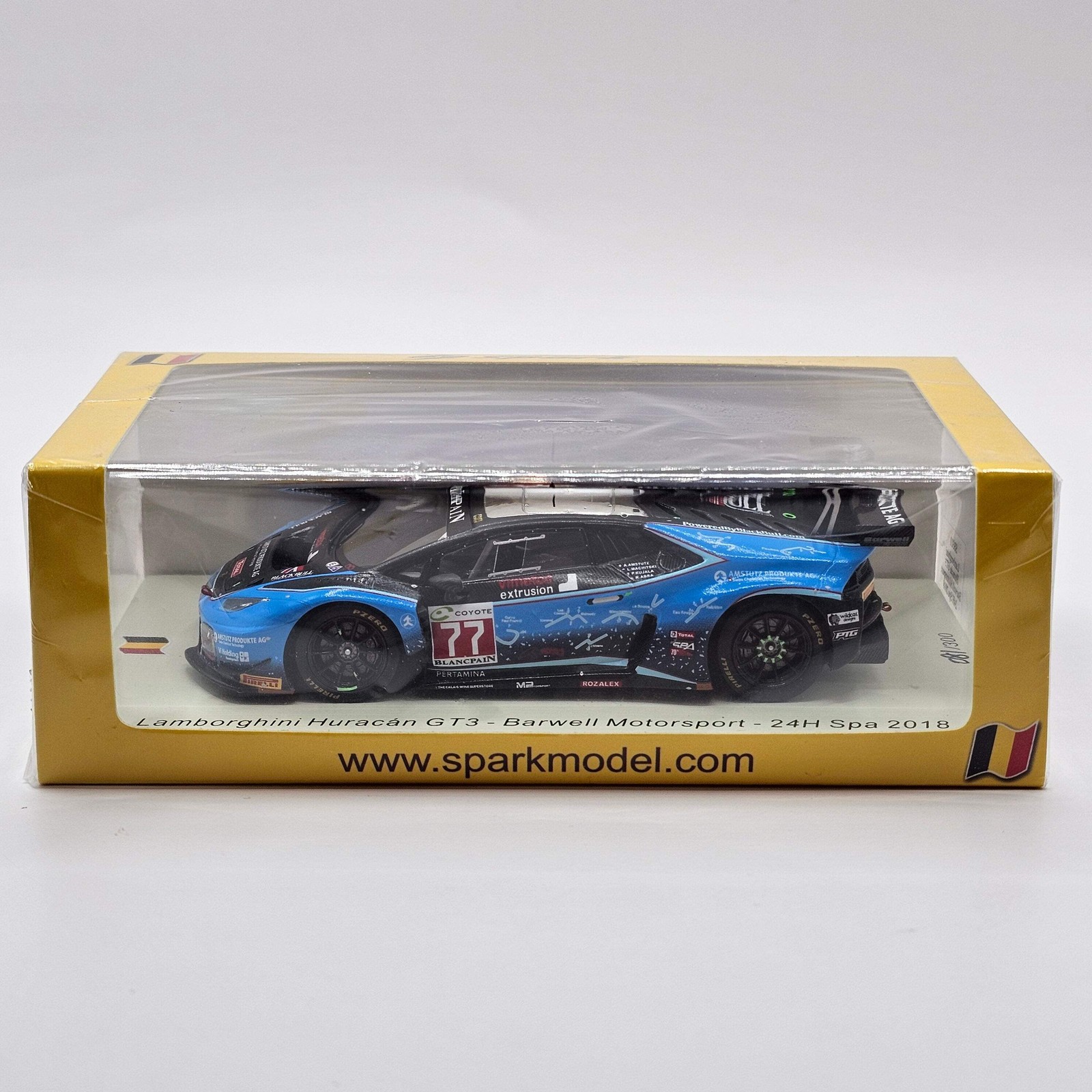 Spark Lamborghini Huracán GT3 #77 Barwell Motorsport 24Hrs Spa AM Winner 2018 1/