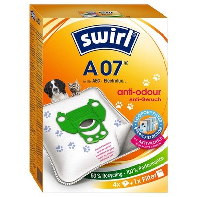 Swirl A 07 Staubsaugerbeutel Anti-Allergen-Filter für AEG Staubsauger (1er Pack)