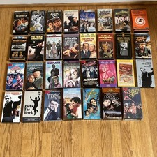 31 Classic Theme VHS Movie Lot Sinatra Grant Monroe McQueen PlsCDesc 4 List