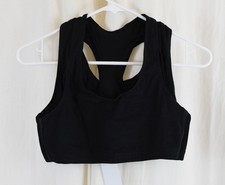 Hanes 3 Pack Womens Cotton Scoopneck Bralette Low-Impact Sports Bra Black Size M