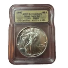 American Silver Eagle ICG 1987 UNC $1 MS-69