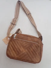 Small Crossbody Purse Quilted Crossbody Bag Women's Small Shoulder Handbag Brown