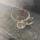 Vintage Pyrex Measuring Cup 508  1 Cup 8oz Red Lettering Closed D Handle Nice