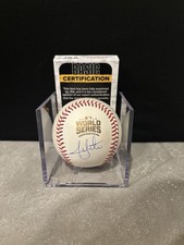 Jon Lester Signed 2016 World Series Baseball JSA COA Chicago Cubs