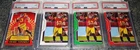 (4) 2023 LEAF DRAFT RED #14 & V1 RED, & GREEN #B1-2 CALEB WILLIAMS RC ~ALL PSA 9