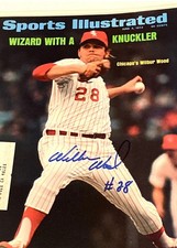 WILBUR WOOD d. 2026 Signed SPORTS ILLUSTRATED w/ White Sox Park Durochrome
