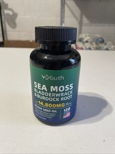 Viyouth Sea Moss Blasderwrack Burdock Root Black Seed 12 In 1 14,800mg 120 Caps