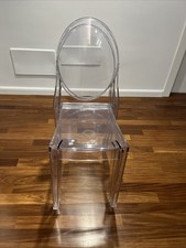 Victoria Ghost, Set Da 2 Sedie, Impilabile, Cristallo Come Nuove , ORIGINALI