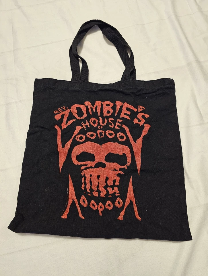 Vintage Marie Laveau's House Of Voodoo Rev. Zombie Canvas Tote Bag Halloween - Image 2 of 4