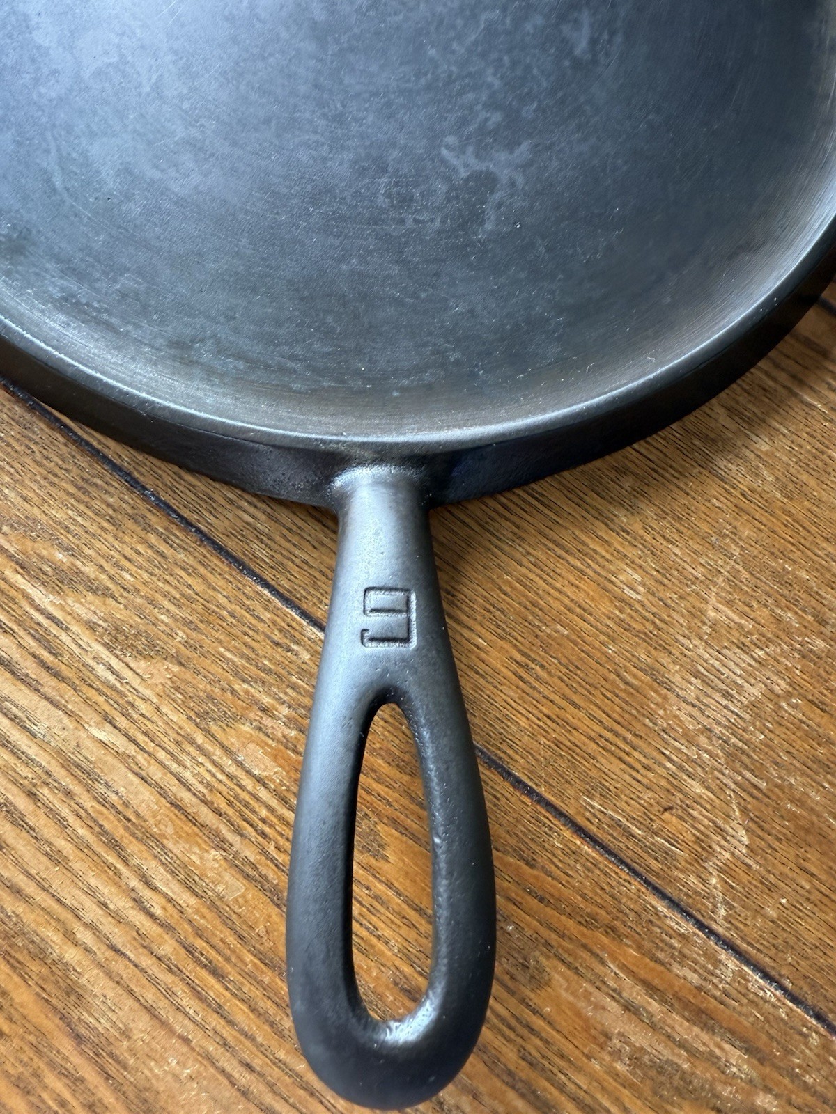 GRISWOLD Cast Iron GRIDDLE #9 LARGE BLOCK LOGO #609 *RESTORED* *DEAD FLAT*