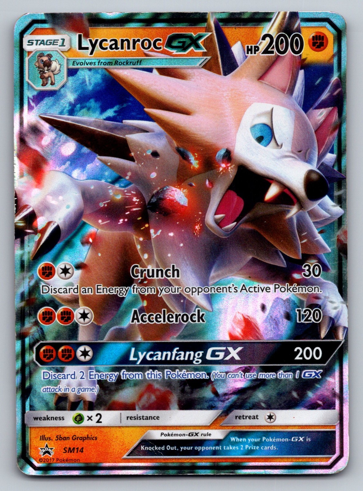 Lycanroc GX SM14 Sm Holo - DMG