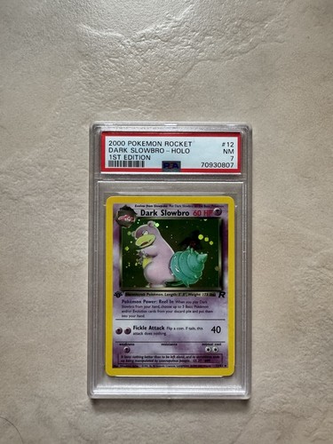Dark Slowbro (1st Edition) graded PSA 7 for sale on eBay