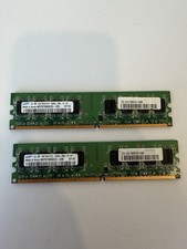 2 - Samsung 1GB 2Rx8 PC2-5300U-555-12-E3 M378T2953EZ3-CE6 0715 PC Memory Korea
