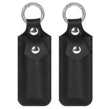 Veeloon Genuine Leather USB Flash Drive Case 2 Pack Anti Lost Protective Cove...