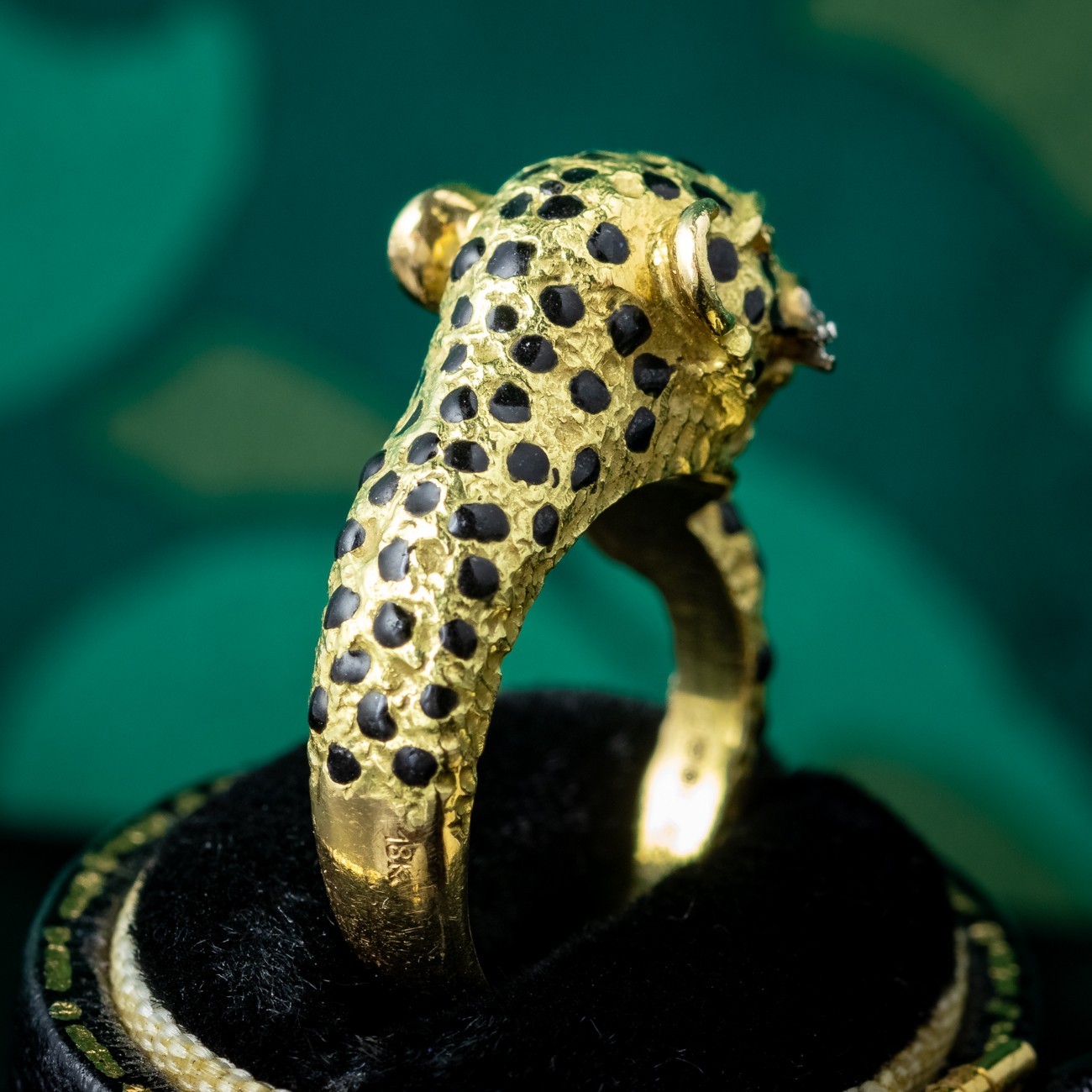 LEOPARD RING RUBY DIAMOND 18CT GOLD - image 11