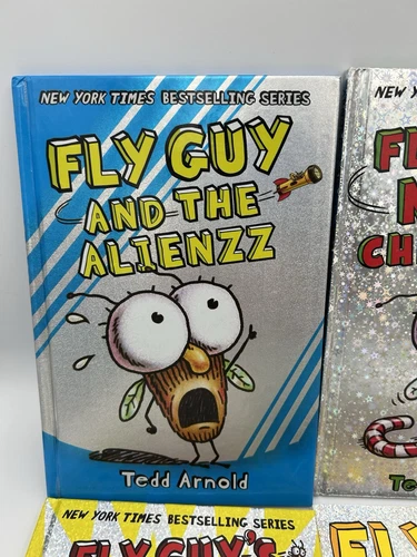 Set of 7 Fly Guy Hardcover Children's Books By Tedd Arnold Great Condition - Picture 8 of 8