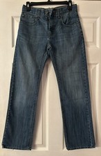 Denizen Levis 218 Boys Size 16R Blue Solid Slim Fit Straight Leg Jeans