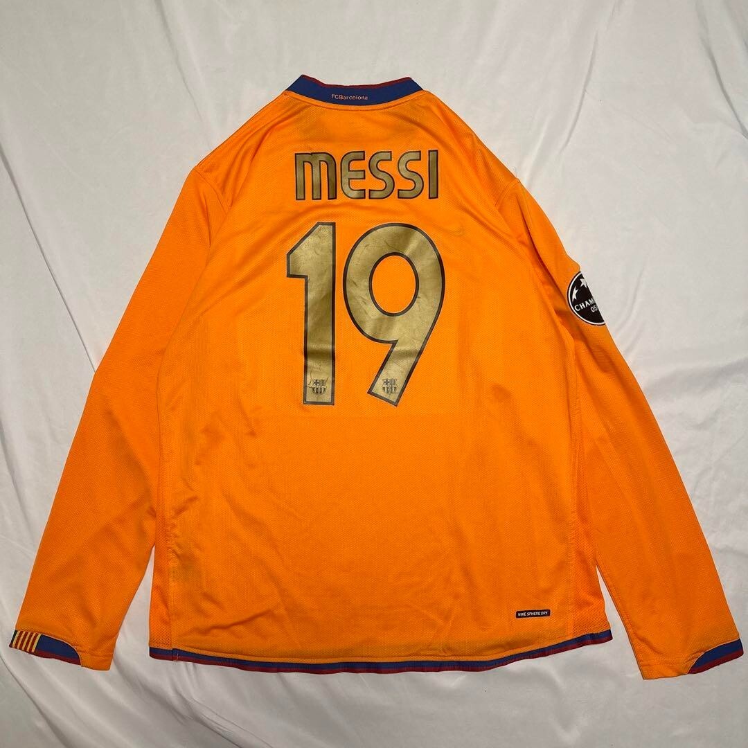 Nike Barcelona Messi #19 05/06 UCL Soccer Long Sleeve Shirt Jersey