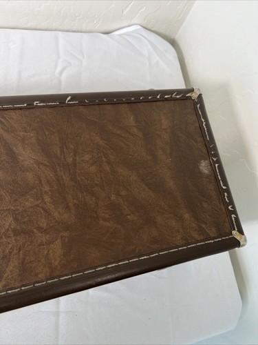 Browning Vintage Leather Shotgun Rifle Hard Takedown Case Box W/Key - Picture 20 of 24