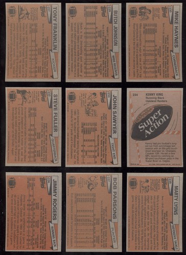 1981 TOPPS NFL FOOTBALL CARD + ROOKIE RC SEE LIST 227-528 - Picture 22 of 448
