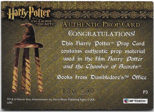 Harry Potter Chamber of Secrets Costume, Prop, or Card Set -- Choose from List - Picture 45 of 55