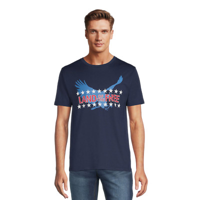 Celebrate Patriotic, Freedom Eagle Graphic Tee, Large (42-44), Short Sleeve,NWT