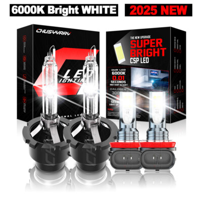 Para For Infiniti JX35 2013 Faros delanteros HID High Low Beam + Luz antiniebla