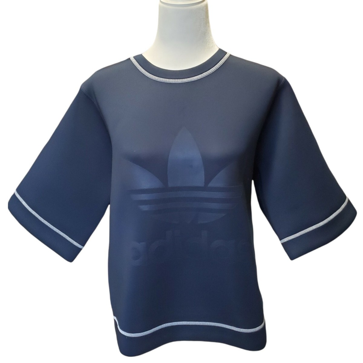 Adidas Reversible Neoprene Sweatshirt Top Women's Sz M